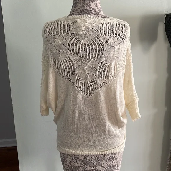 Revolve d.RA Acer sheer 3/4 length sleeve sweater - Picture 7 of 8